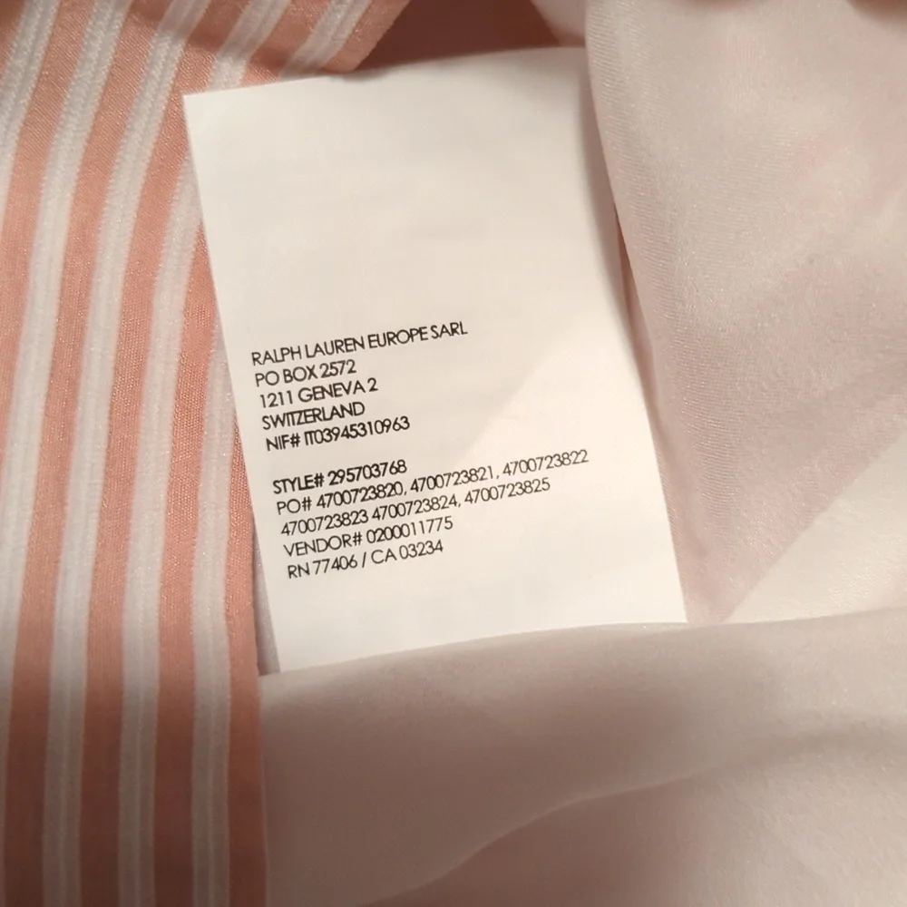 Club Monaco - Pink & White Striped High Waisted Flared “Bryanna” Pants Sz 12. - Picture 12 of 13